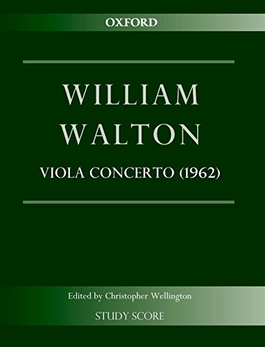 Concerto for Viola and Orchestra (1962): William Walton Edition von Oxford University Press